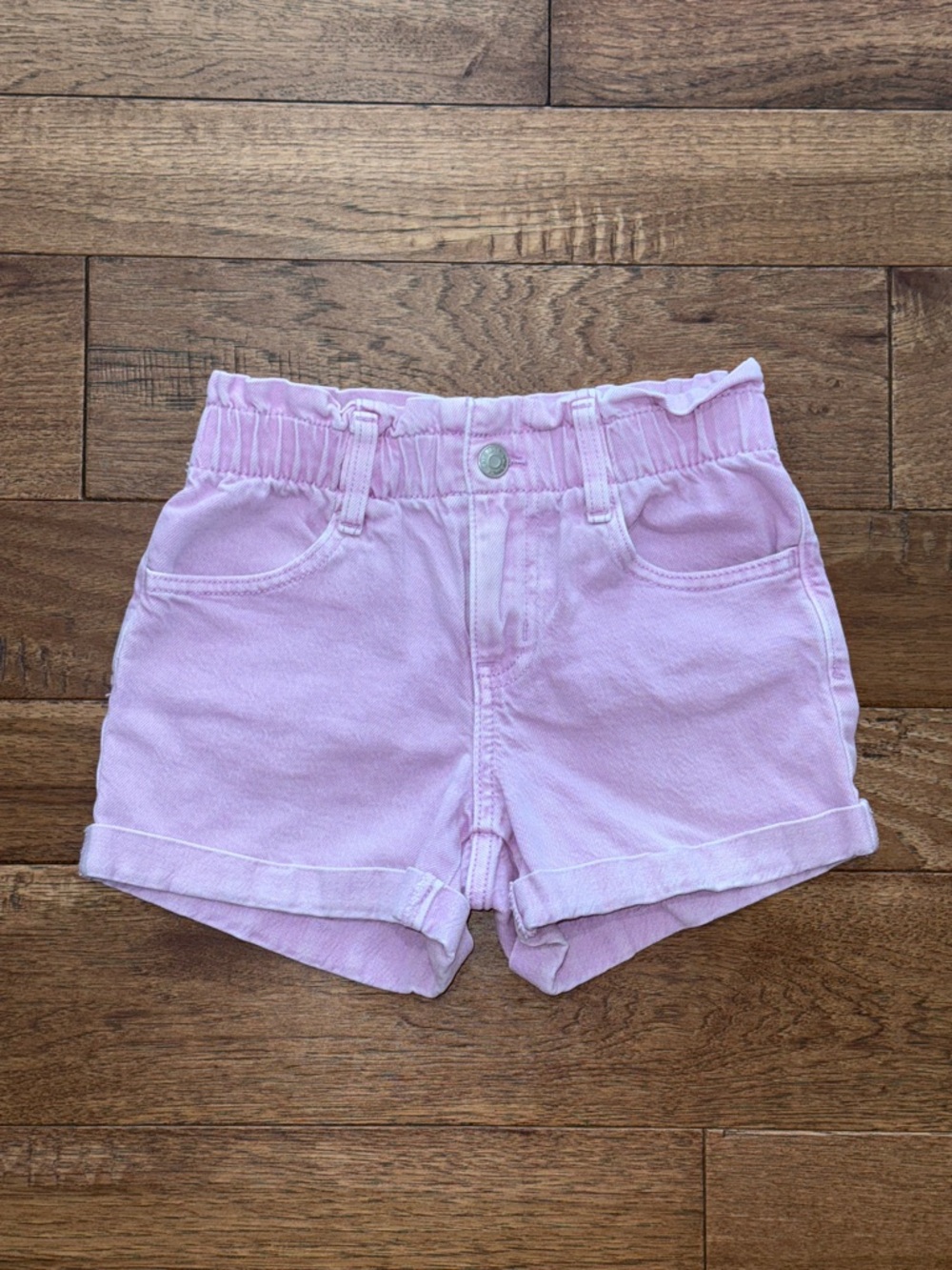 Cat & Jack Girls Paper Bag Purple Jean Girls Pull on Shorts - Size M (8)